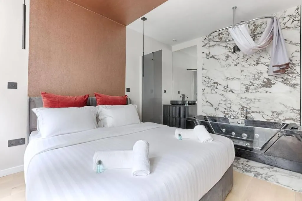 Apartmán Mykeypers - Luxury Flat 3Br 8P With Jacuzzi - Haussmann Paříž Francie